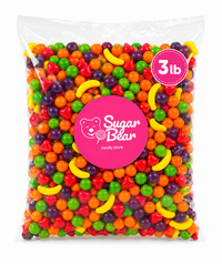 Fruity Runts Candy Mix – Crunchy Sweet Assorted Fruit-Shaped Bulk Candy