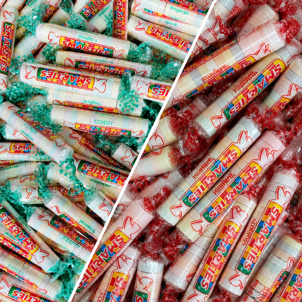 Smarties Original & Tropical Candy Variety Pack – Colorful Fruity Rolls, Bulk Sweet Treats