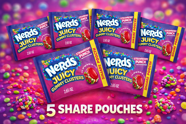 Nerds Juicy Clusters Candy Bundle – 5 Pack (2.65 oz Bags)