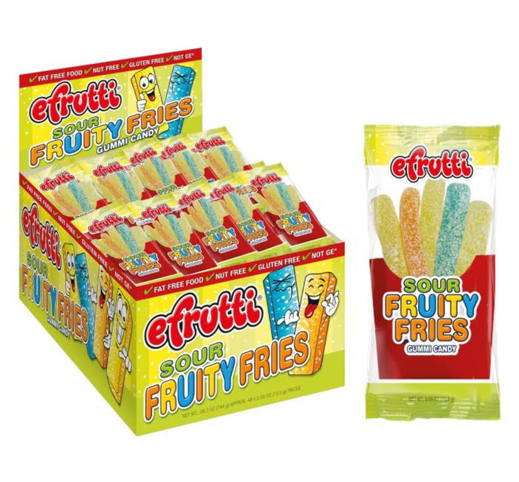 Efrutti Sour Gummy Fruity Fries 36 ct.