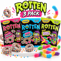 Rotten Gummy Candy Variety Pack – Cruncheez & Sour Worms 3-Pack