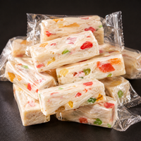Original Jujube Nougat Candy – Soft Chewy Nougat with Colorful Jelly Pieces, Individually Wrapped Sweet Snack