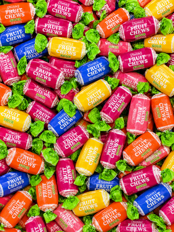 Tootsie Roll Sour Fruit Chews Candy – Soft & Chewy Assorted Sour Fruit Flavors