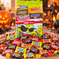 Halloween Candy Variety Pack 205 Pieces, 4.15 LB Bulk Chocolate & Fruity Gummies Assortment, SNICKERS, TWIX, SKITTLES & LIFE SAVERS, Individually Wrapped Trick or Treat Candy for Halloween Parties, Candy Bowls & Gift Bags