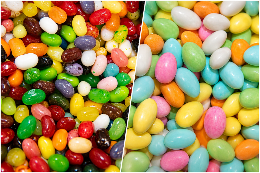 Assorted Jordan Almonds & 49 Assorted Flavor Jelly Beans – Party Candy Mix for Holidays, Weddings & Events