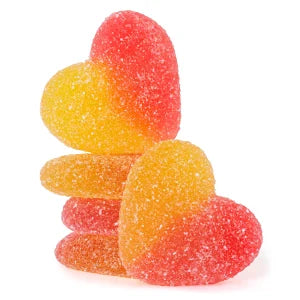 Gummy Peach Hearts