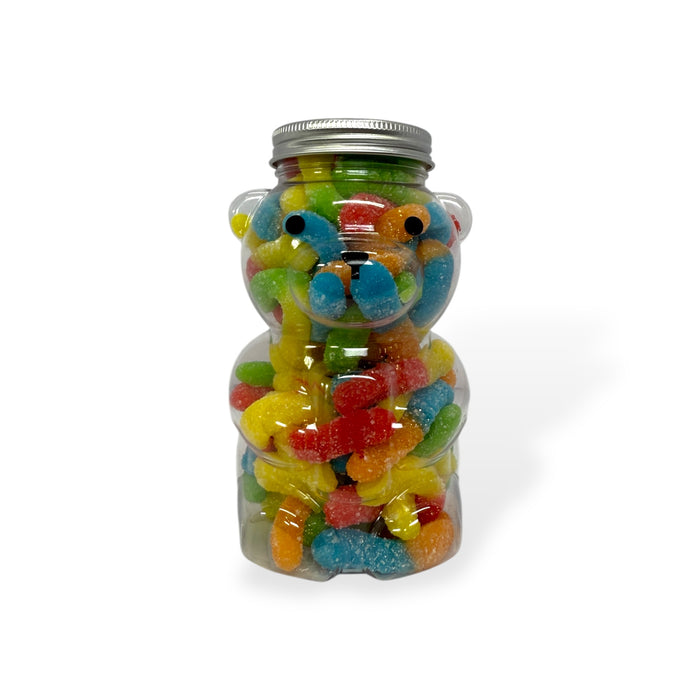 Jar of Sour Gummy Worms