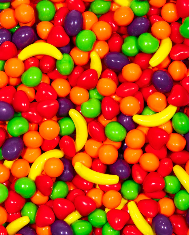 Fruity Runts Candy Mix – Crunchy Sweet Assorted Fruit-Shaped Bulk Candy