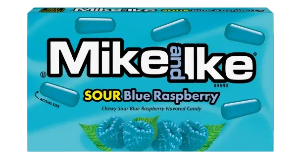 Mike and Ike Sour Blue Raspberry Box 24 ct.