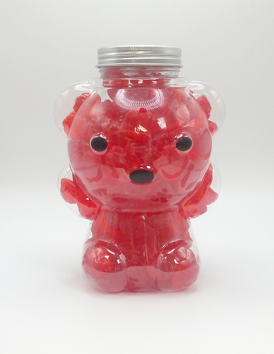 Jar of Gummy Red Raspberries