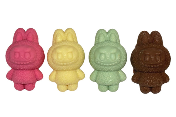 Sugar Bubu Filled Chocolate Figure Candy Treat – Angel Hair, Mango Jelly, Matcha Strawberry, Dubai Pistachio (Choose Flavor)