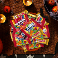 Halloween Candy Variety Pack 205 Pieces, 4.15 LB Bulk Chocolate & Fruity Gummies Assortment, SNICKERS, TWIX, SKITTLES & LIFE SAVERS, Individually Wrapped Trick or Treat Candy for Halloween Parties, Candy Bowls & Gift Bags