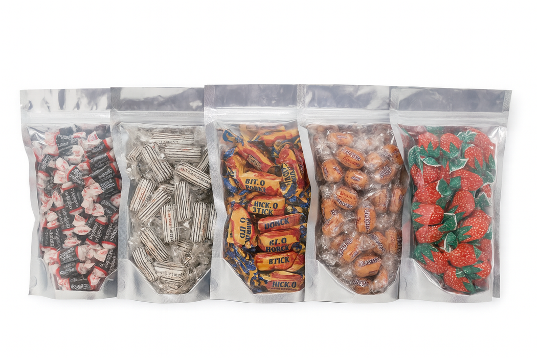 Retro Sweets Bundle – Tootsie Rolls, Peanut Butter Bars, Bit-O-Honey, Chick-O-Stick Nuggets & Strawberry Candy
