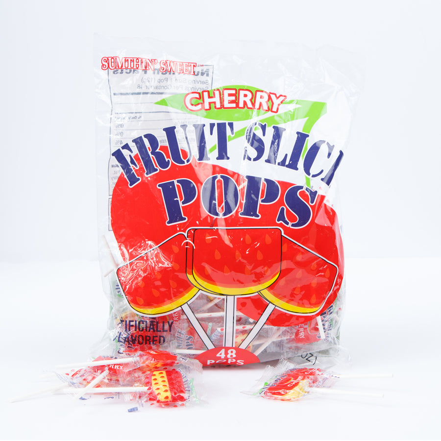 Fruit Slice Pops Cherry 48 ct.