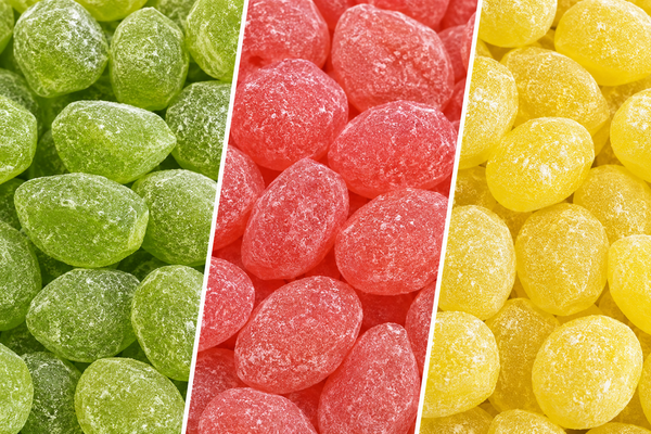 Watermelon, Green Apple & Lemon Drops – Assorted Fruit Flavored Hard Candy Mix