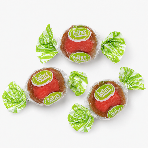 Caramel Apple Caramel Creams – Chewy Green Apple Filled Soft Caramel Candy