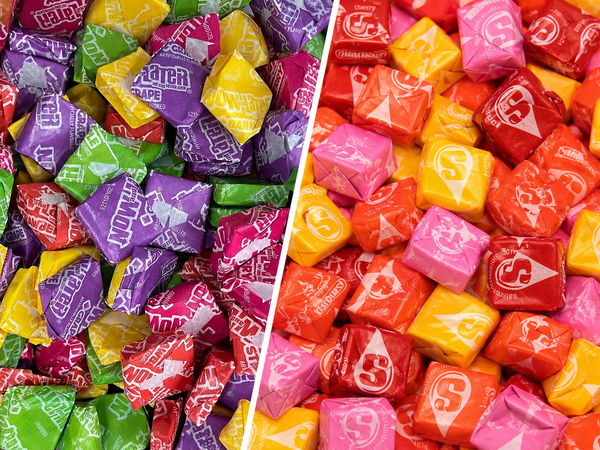 Original Now and Later & Starburst – Soft & Chewy Fruit Candy Favorites