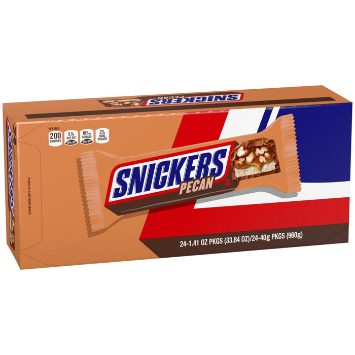 Snickers Pecan Chocolate Bar 24 ct. - Novelty | Sugar Bear Candy