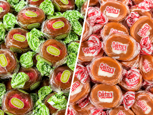 Caramel Apple & Vanilla Caramel Creams – Sweet Chewy Candy - Variety Pack