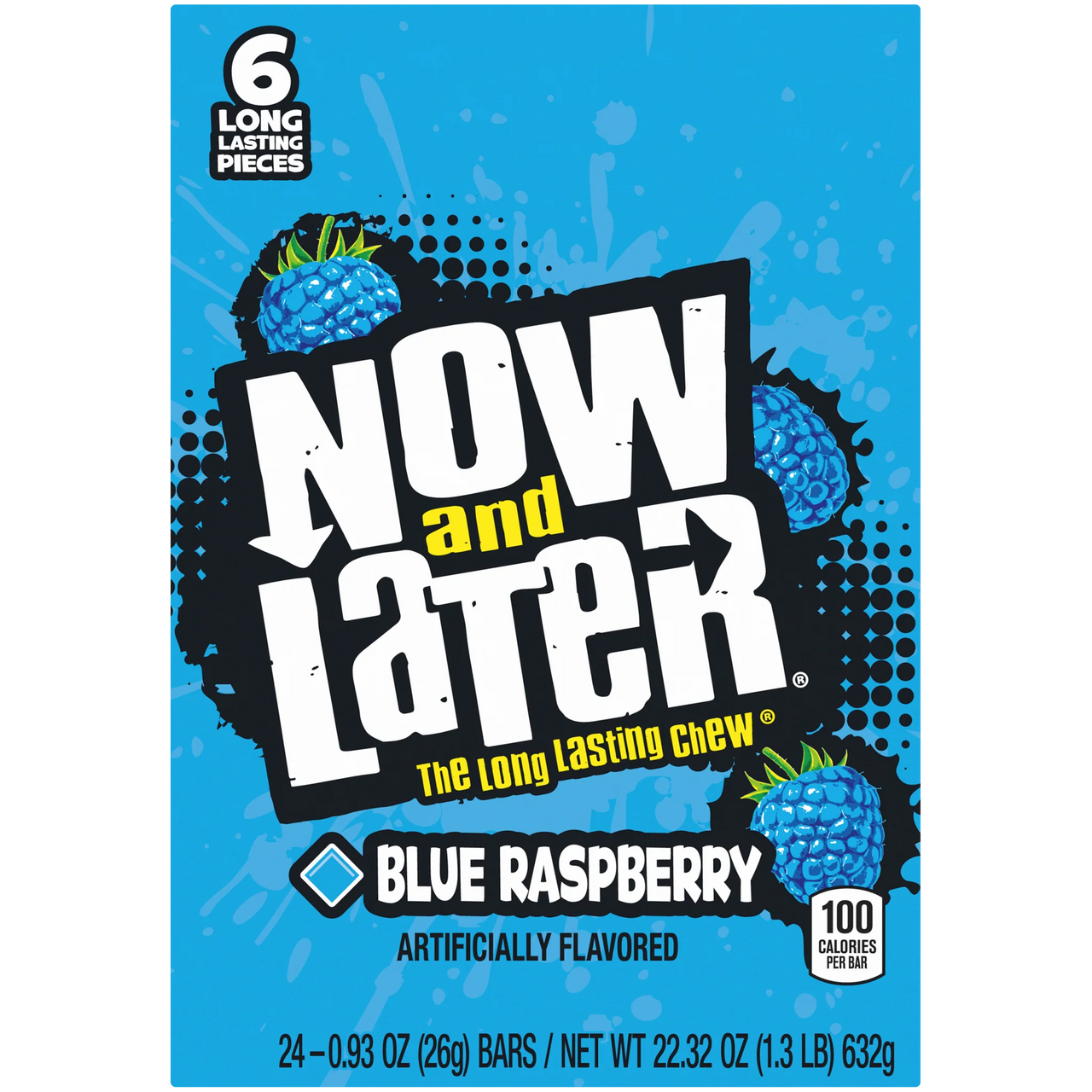 Now and Later Blue Raspberry 24 ct.