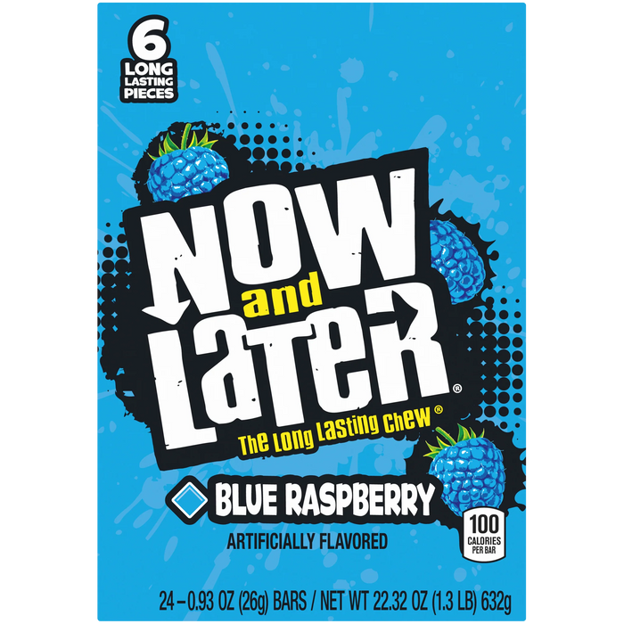 Now and Later Blue Raspberry 24 ct.