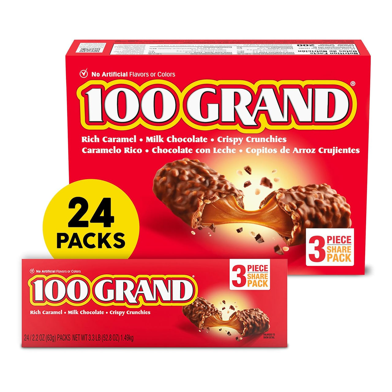 100 Grand Share Pack 24 ct. - Novelty | Sugar Bear Candy