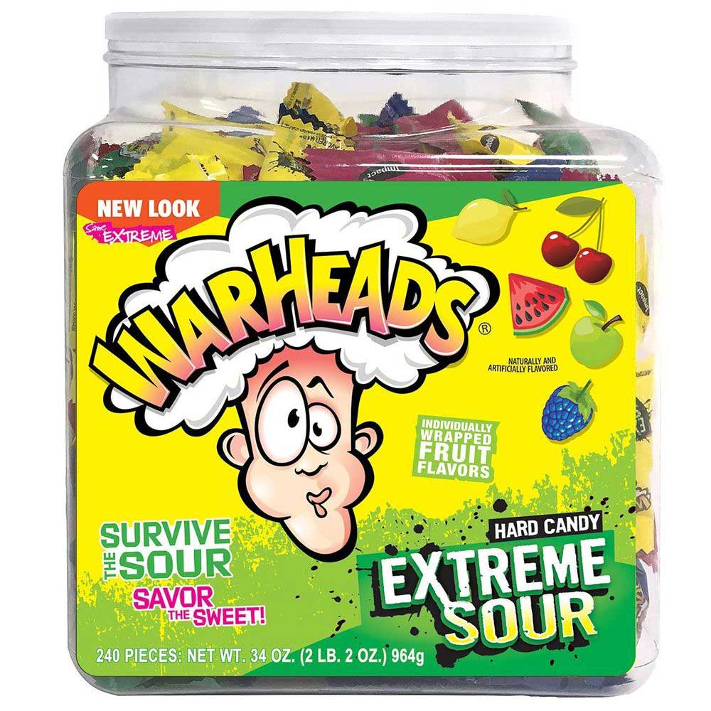 Warheads Extreme Sour Tub 240 ct.