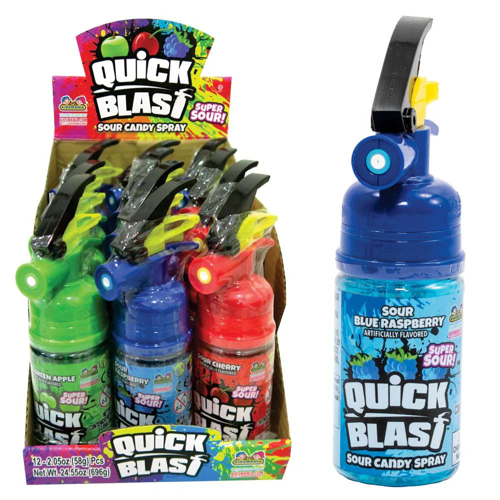 Quick Blast Sour Liquid Candy Spray 12 ct.