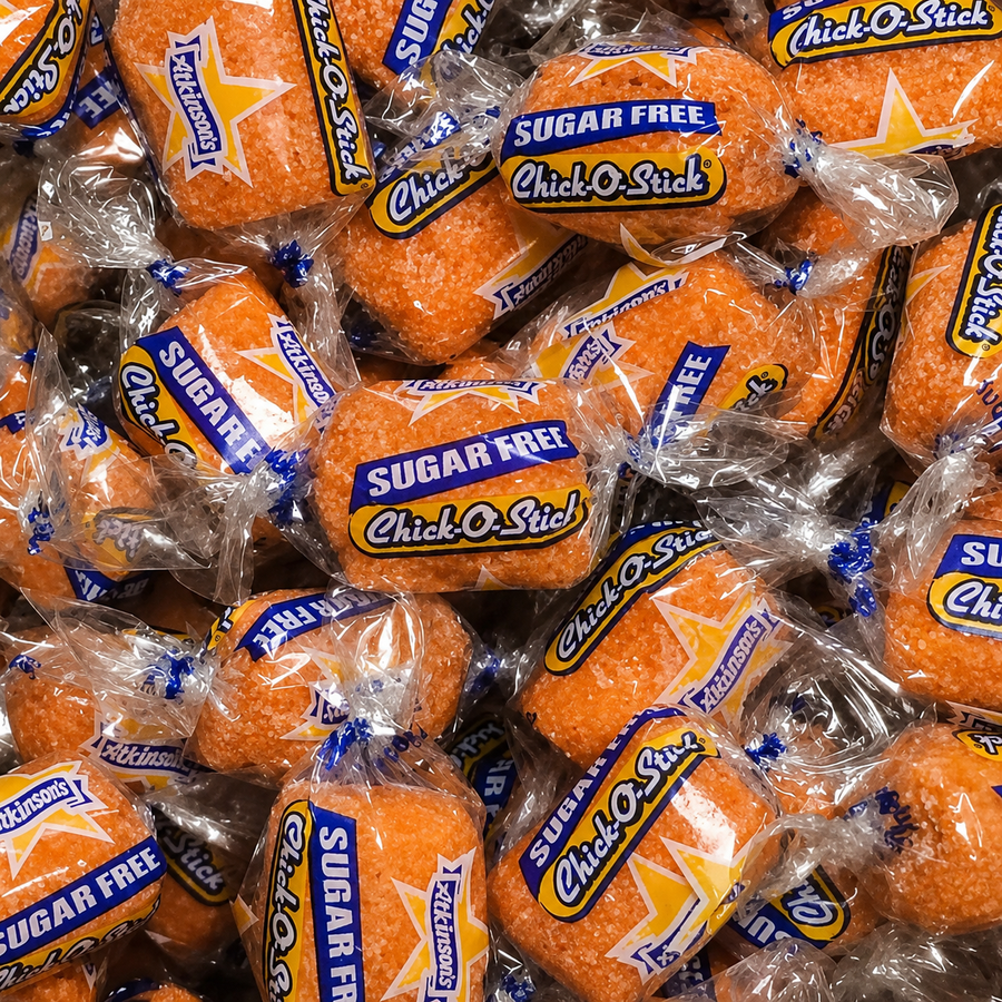 Sugar Free Chick-O-Stick Candy – Crunchy Peanut Butter Coconut Stick Candy, Classic Sweet Treat