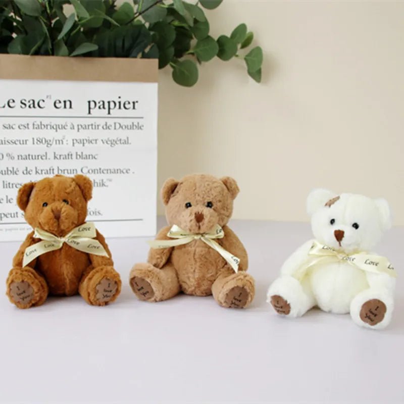 18cm 1pc Cute Bear Dolls Lovely Teddy Bear Stuffed Toy Soft Bear Toy Boys Girls Birthday Brinquedos Wedding Gifts - | Sugar Bear Candy