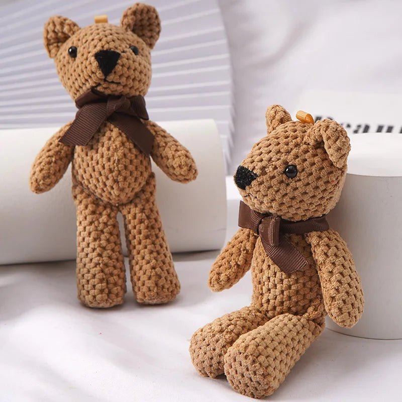 1pcs 15CM Bear Stuffed Plush Toys Baby Cute Dress Key pendant Pendant Dolls Gifts Birthday Wedding Party Decor - | Sugar Bear Candy