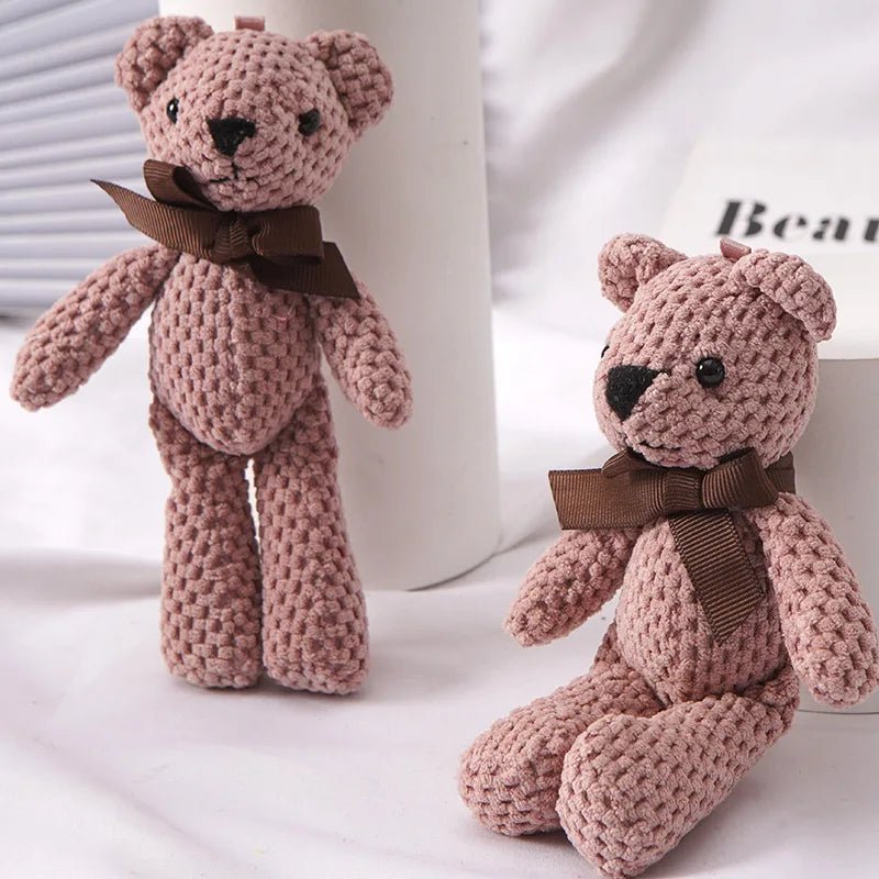 1pcs 15CM Bear Stuffed Plush Toys Baby Cute Dress Key pendant Pendant Dolls Gifts Birthday Wedding Party Decor - | Sugar Bear Candy