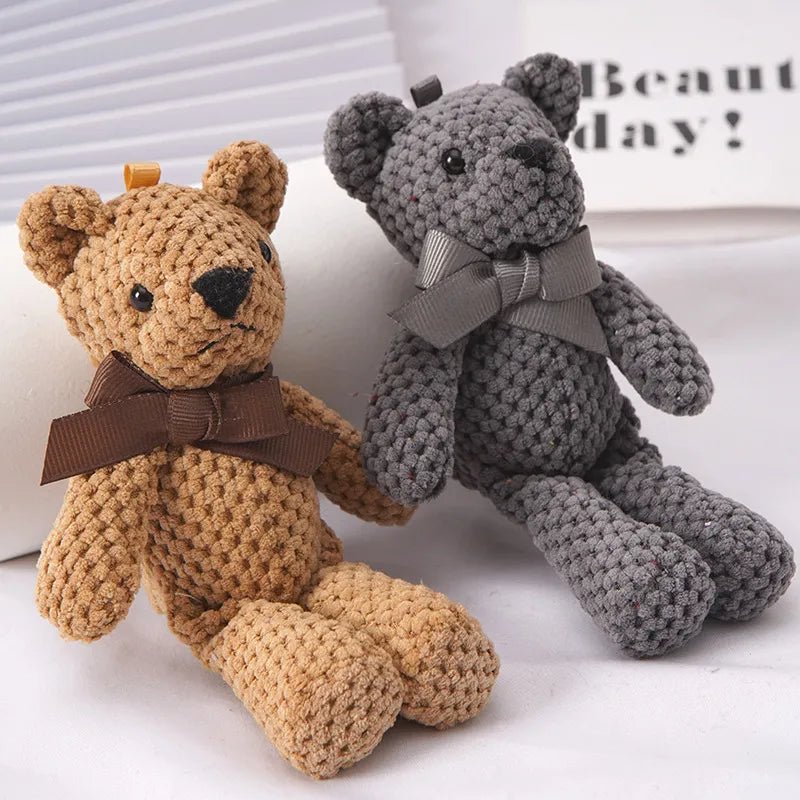 1pcs 15CM Bear Stuffed Plush Toys Baby Cute Dress Key pendant Pendant Dolls Gifts Birthday Wedding Party Decor - | Sugar Bear Candy