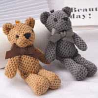 Thumbnail for 1pcs 15CM Bear Stuffed Plush Toys Baby Cute Dress Key pendant Pendant Dolls Gifts Birthday Wedding Party Decor - | Sugar Bear Candy