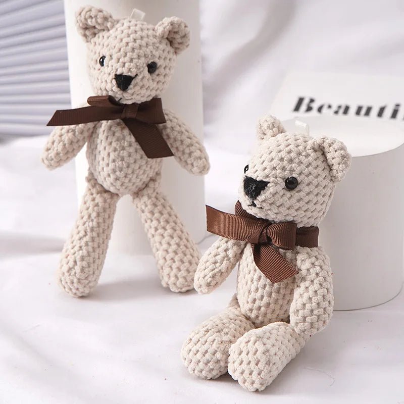 1pcs 15CM Bear Stuffed Plush Toys Baby Cute Dress Key pendant Pendant Dolls Gifts Birthday Wedding Party Decor - | Sugar Bear Candy