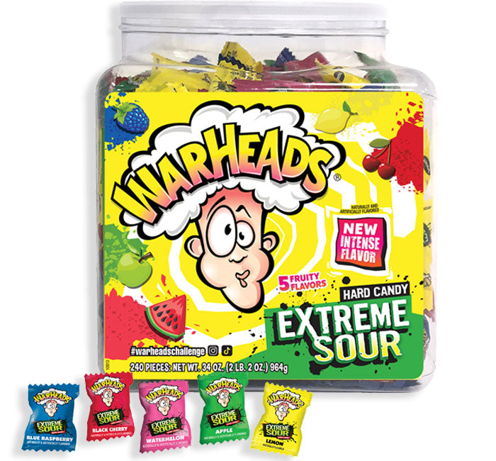 Warheads Extreme Sour Tub 240 ct.