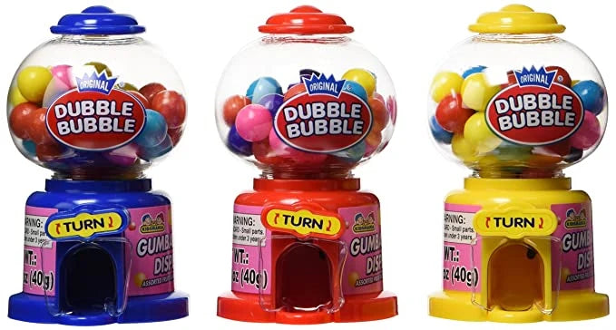 Dubble Bubble Gumball Mini Machine 12 ct.