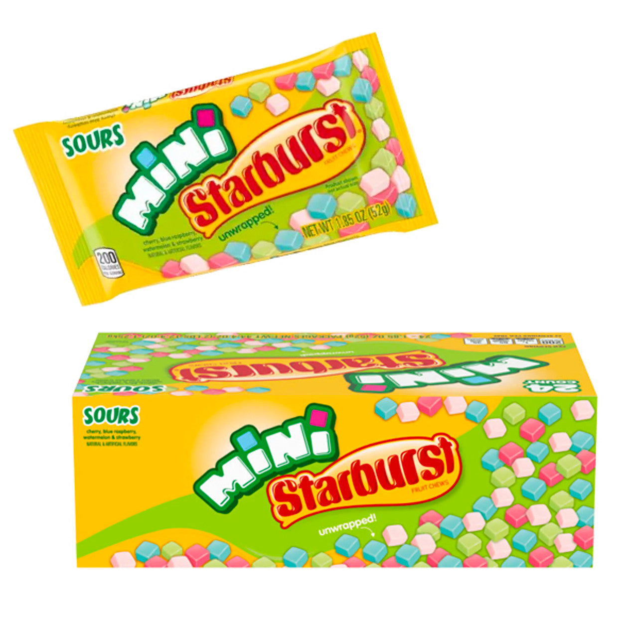 Starburst Mini Sour Fruit Chews 24 ct.