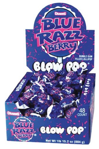 Charms Blow Pops Blue Raspberry 48 ct.