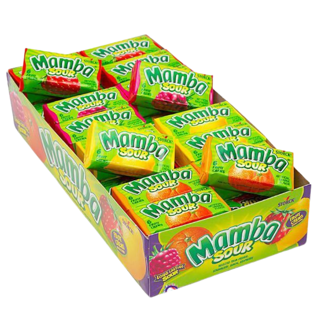 Mamba Sour Fruit Chews Candy 48 ct.