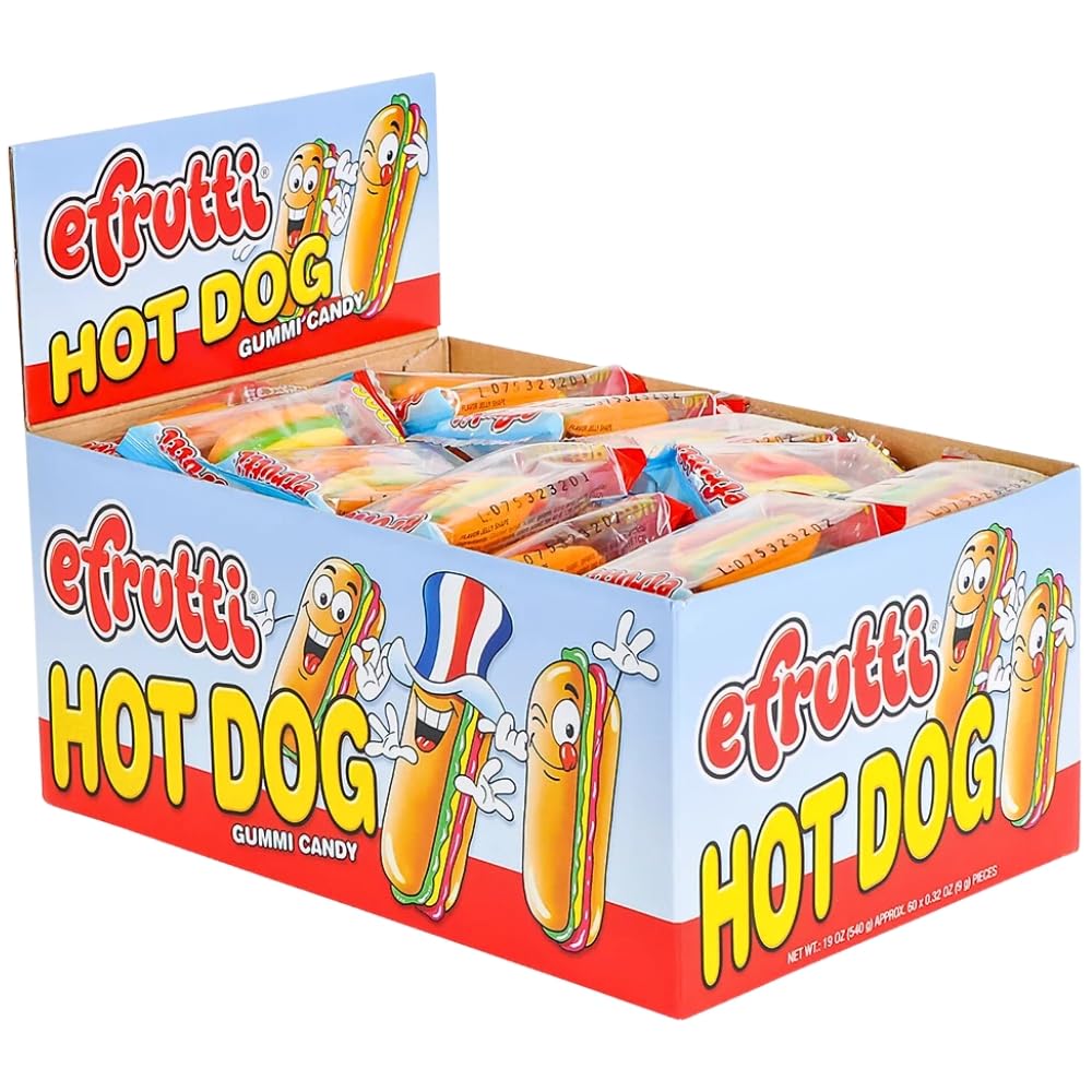 e.frutti Gummy Hot Dogs 60 ct.