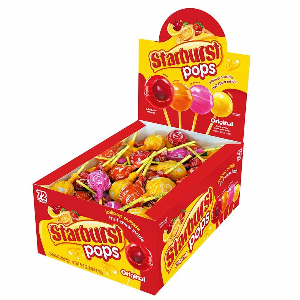 Starburst Pops 72 ct. — Sugar Bear Candy