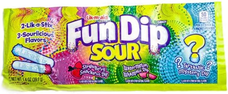 Lik-A-Aid Sour Fun Dip 24 ct.