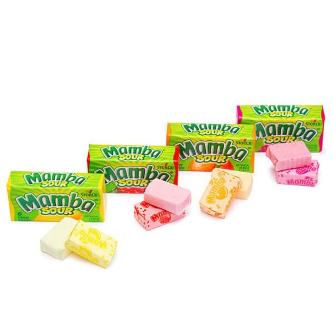 Mamba Sour Fruit Chews Candy 48 ct.