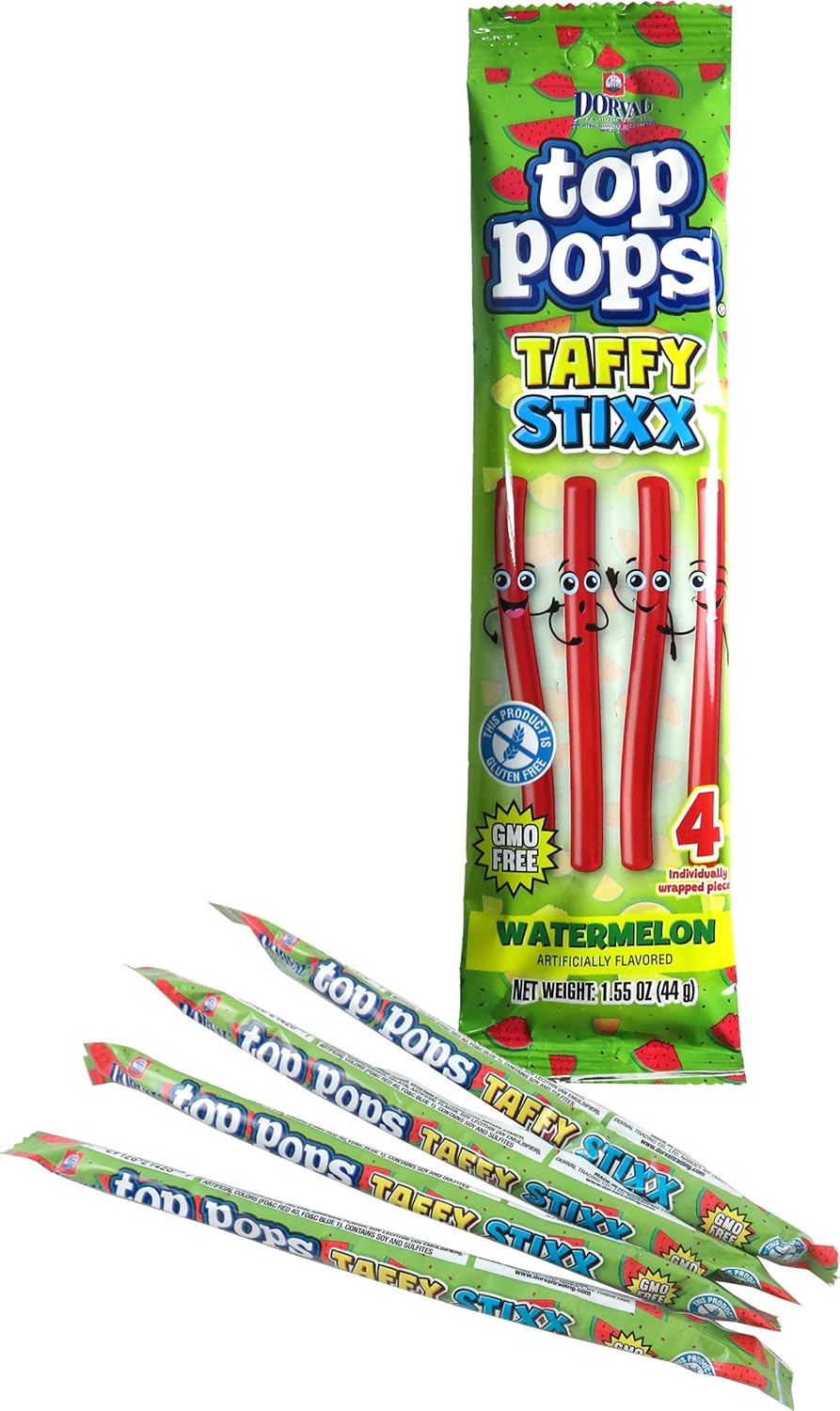 Top Pops Watermelon Taffy Stixx 12 ct.