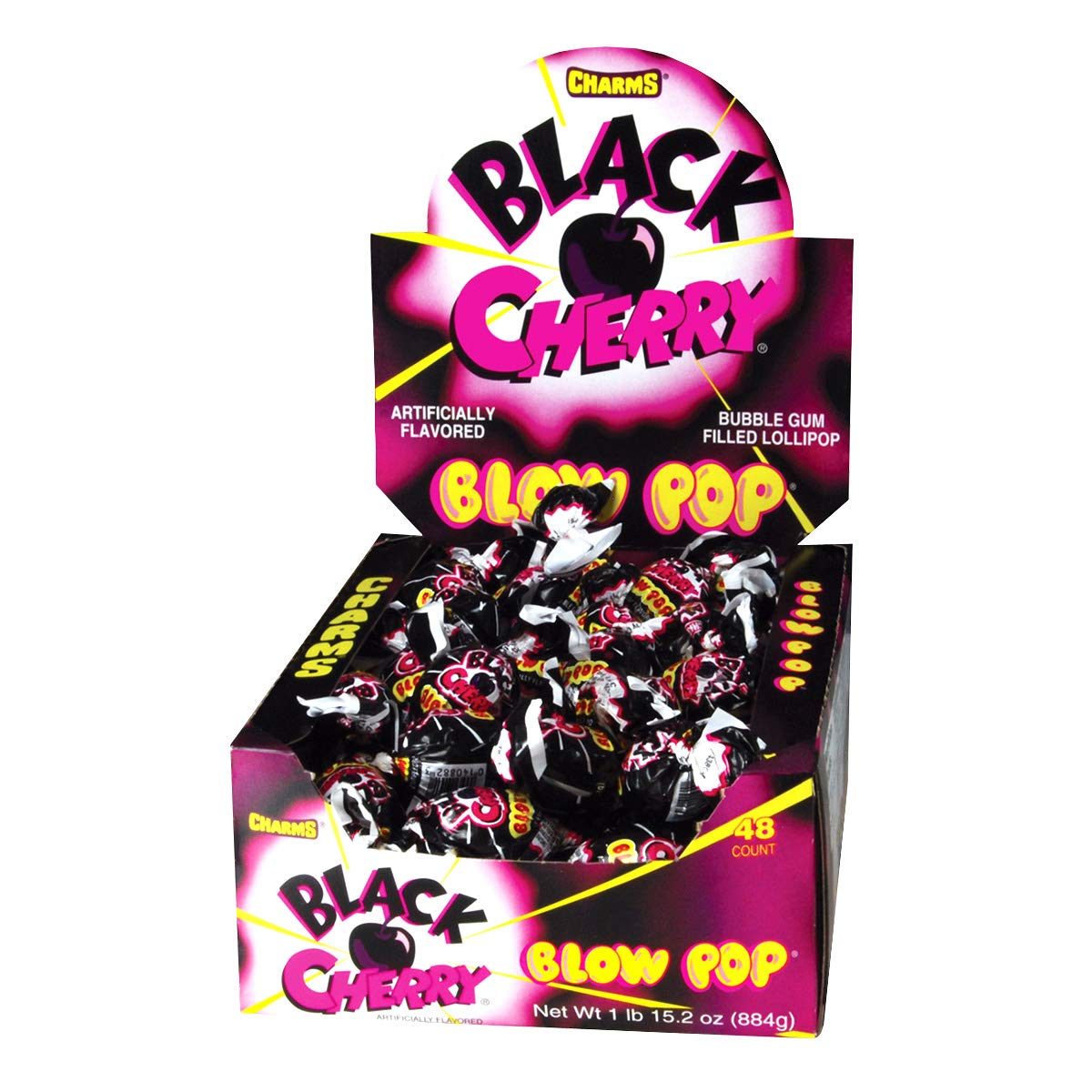 Charms Blow Pops Black Cherry 48 ct.