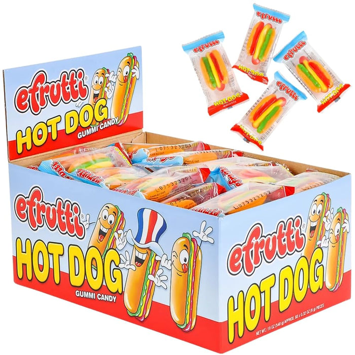 e.frutti Gummy Hot Dogs 60 ct.