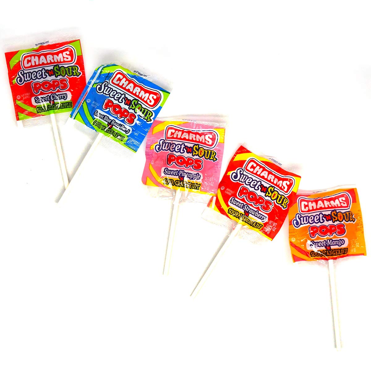 Charms Sweet And Sour Flat Pops 48 ct.