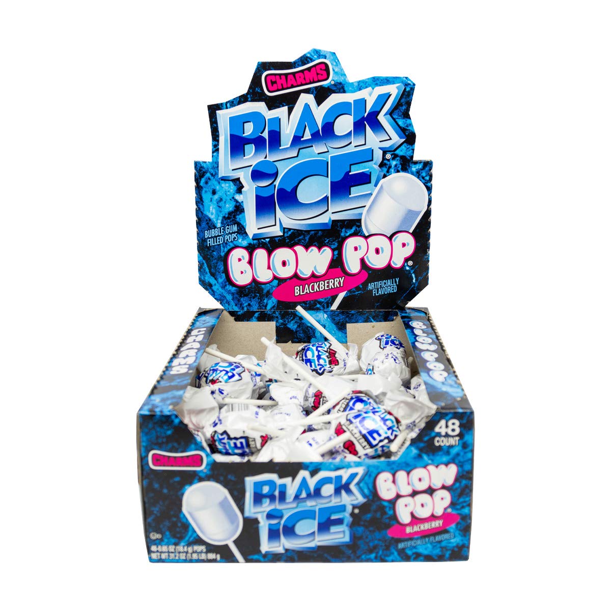 Charms Black Ice Blow Pop 48 ct.