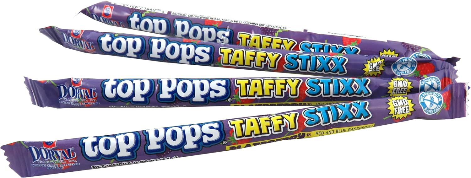 Top Pops Blazpberry Taffy Stixx 12 ct.